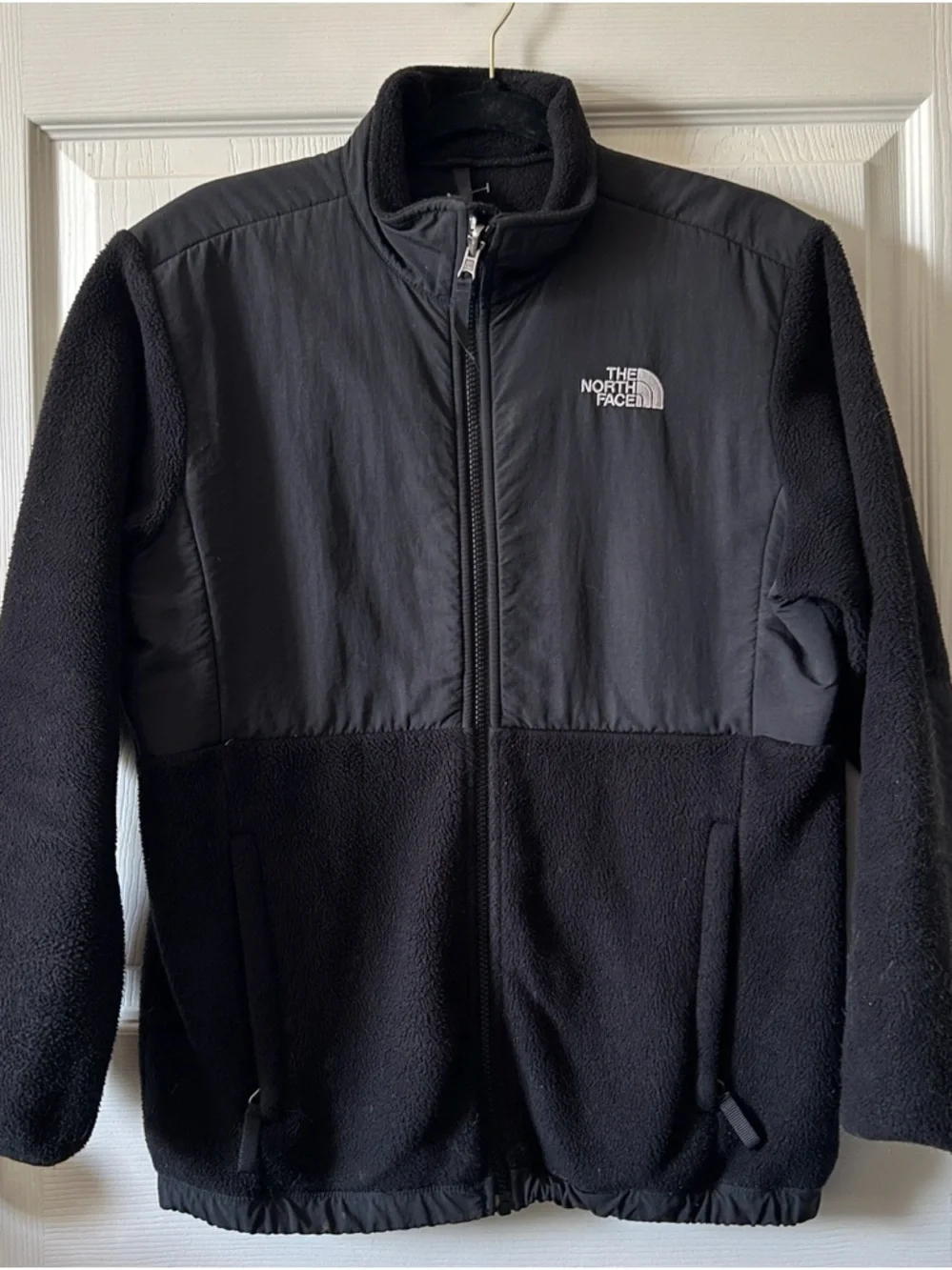 The North Face Girls Black Fleece Full Zip Jacket‎ Size XL Back to School Fall